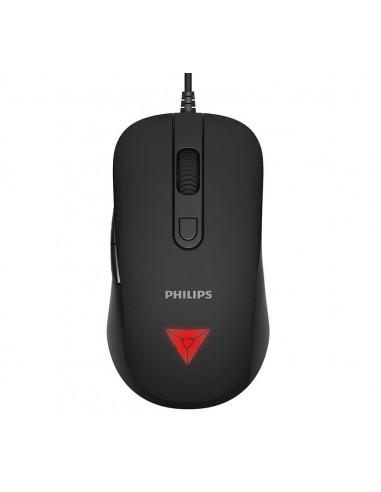 Mouse Philips M223 Negro Usb Con Cable Optical 3200dpi  Rgb