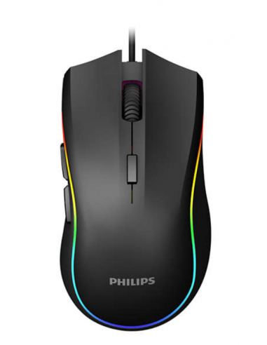 Mouse Philips Gamer G403 Rgb Retroiluminado C/ Cable